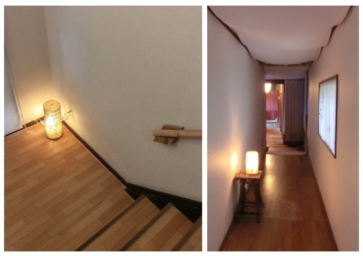 旅館福松の廊下と階段