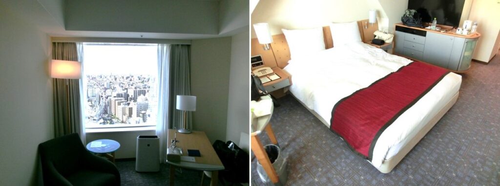 ホテルの部屋（26階ダブルルーム）
