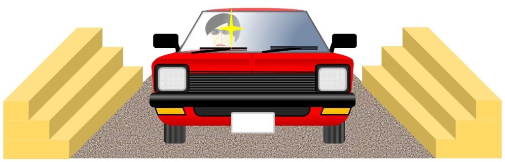 さっそうと現れた遊びの達人の友人の「オペルカデット」仕様の「初代ジェミニ」のイメージ(パワポで作成)