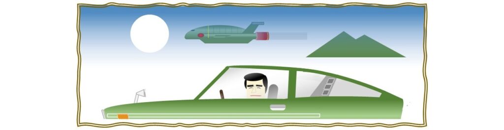 最近よく呑む友人の「3代目サニー」1400クーペのイメージ(パワポで作成)