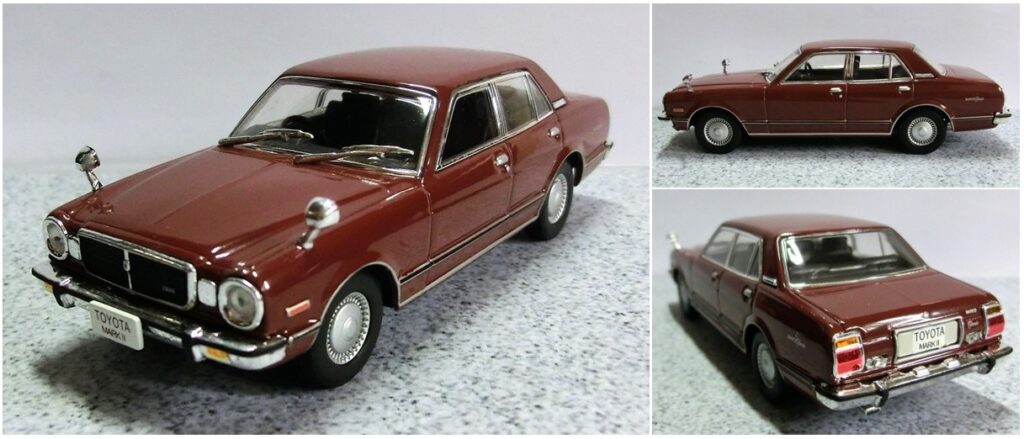 「３代目マークⅡ」４ドアセダンの外観（国産名車コレクション付録ミニカー）