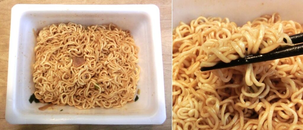 完成した「しょうゆ油そば」