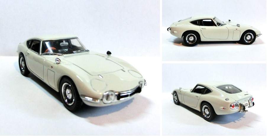 「トヨタ2000GT」の外観（国産名車コレクション付録ミニカー）　＊画像をクリックするとご紹介ブログに飛びます。