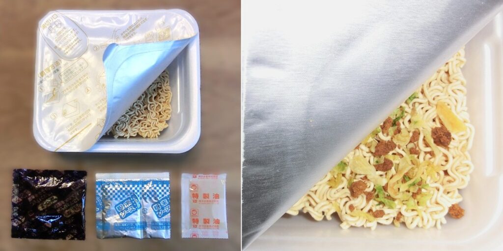 「マルちゃん焼そば」の具たち