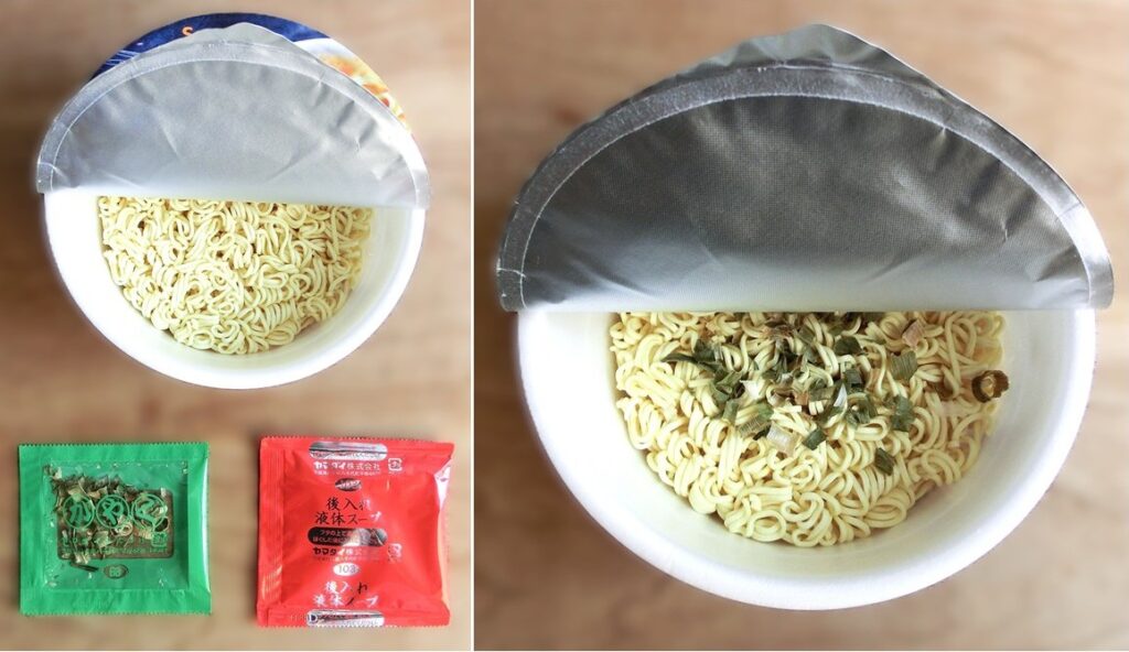 「焦がしラード塩ラーメン」の内容物