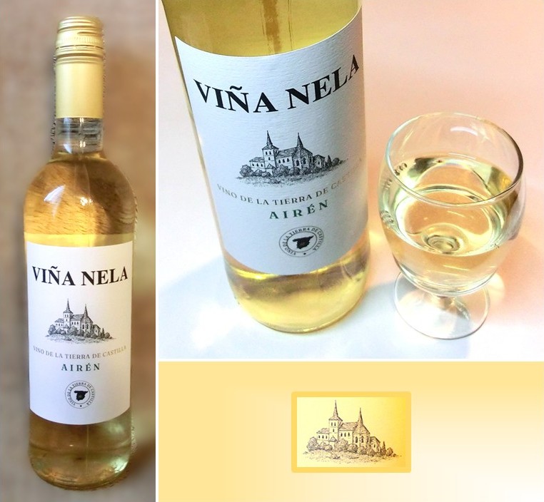 「ビーニャ・ネラ アイレン」のボトルとグラス