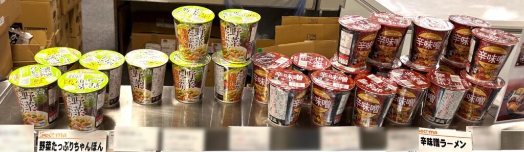 横浜高島屋の北海道物産展に並ぶ【セコマ】オリジナルカップ麺
