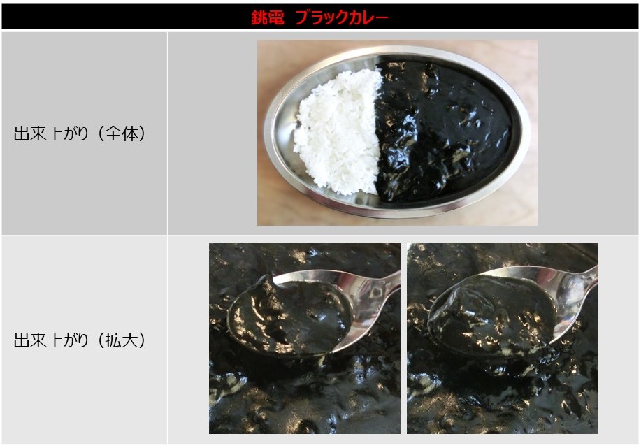 「銚電 ブラックカレー」の出来上がりの画像