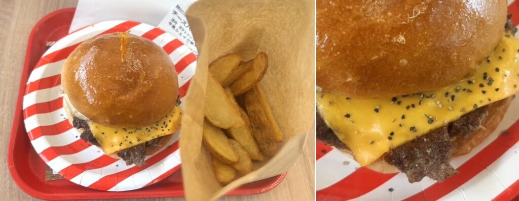 「100％チーズバーガー」