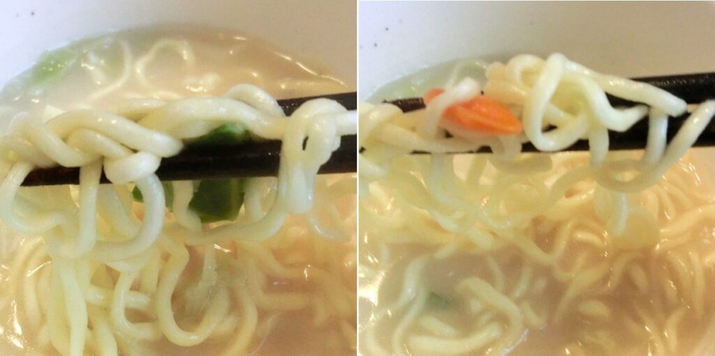 完成した「野菜たっぷりちゃんぽん」の拡大