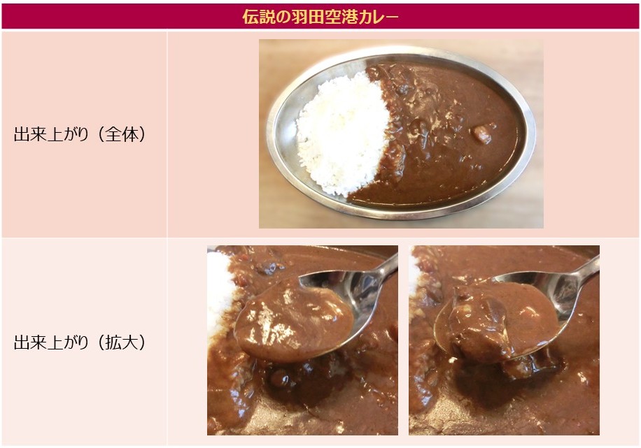 「伝説の羽田空港カレー」の出来上がりの画像