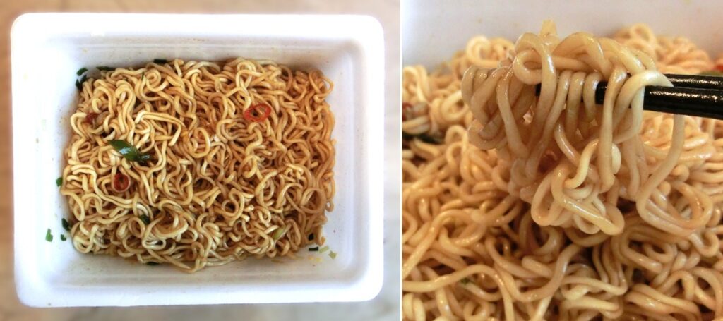 完成した「やきそば葱油拌麺」