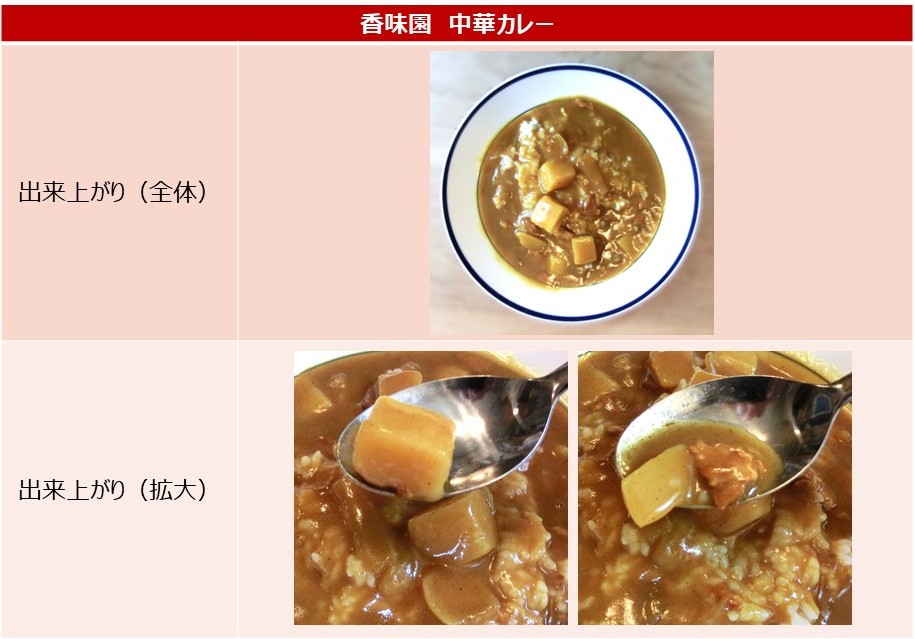 「中華カレー」の出来上がりの画像