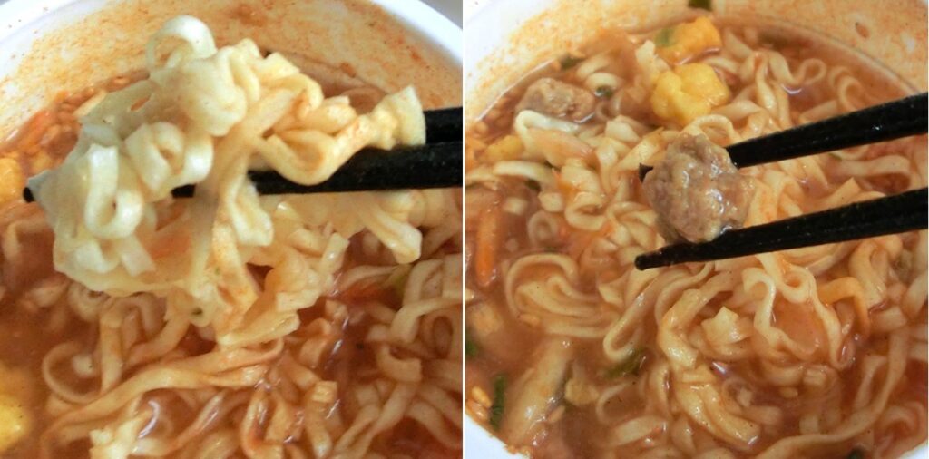 完成した「ピリ辛キムチ味」の拡大
