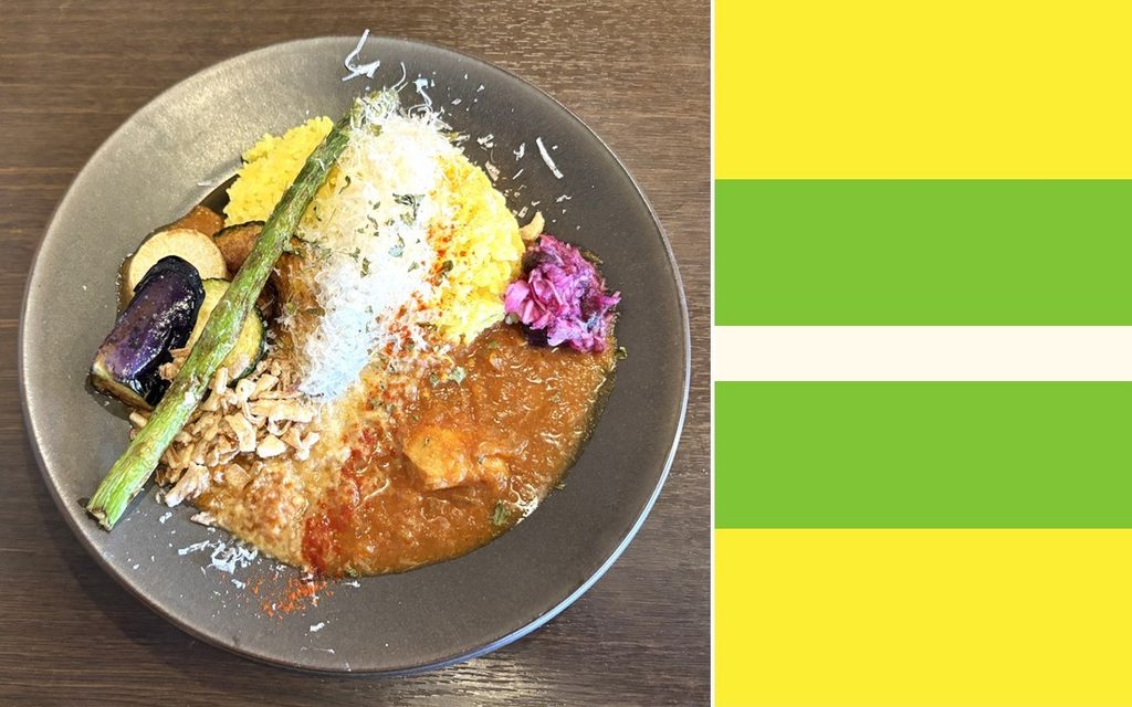 「チーズチキンカレー」＋「季節の野菜セット」