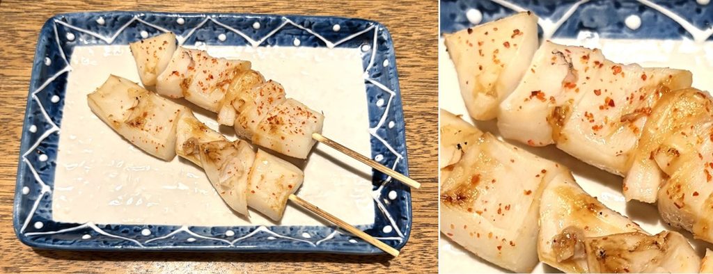 「たこの串焼き」